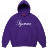 Supreme Embroidered Script Hooded Sweatshirt (FW24) - Purple