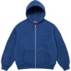 Supreme Pilled Zip Up Hooded Sweatshirt (FW24) - Dark Royal