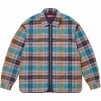 Supreme Quilted Flannel Zip Up Shirt (FW24) - Multicolor