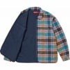 Supreme Quilted Flannel Zip Up Shirt (FW24) - Multicolor