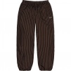 Supreme Reflective Pinstripe Track Pant (FW24) - Brown
