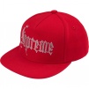 Supreme Rhinestone 5-Panel (FW24) - Red