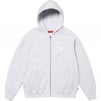 Supreme S Logo Zip Up Hooded Sweatshirt (FW24) - Ash Grey