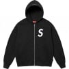 Supreme S Logo Zip Up Hooded Sweatshirt (FW24) - Black