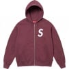 Supreme S Logo Zip Up Hooded Sweatshirt (FW24) - Maroon