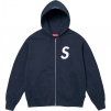 Supreme S Logo Zip Up Hooded Sweatshirt (FW24) - Navy