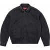 Supreme Leather Collar Utility Jacket (FW24) - Black
