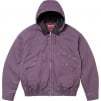 Supreme Leather Collar Utility Jacket (FW24) - Dusty Purple