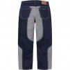 Supreme 2-Tone Paneled Baggy Jean (FW24) - Blue