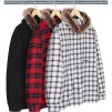 Supreme Fur Trim Flannel Hooded Shirt (FW24)