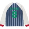 Supreme Stripe Raglan L S Top (FW24) - Navy