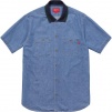 Supreme Rib Collar S S Denim Shirt (SS17)