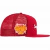 Supreme Box Logo Mesh Back New Era (SS24) - Red