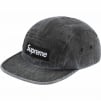 Supreme Coated Denim Camp Cap (SS24) - Black