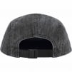 Supreme Coated Denim Camp Cap (SS24) - Black