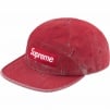 Supreme Coated Denim Camp Cap (SS24) - Red