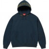 Supreme Jacquard Stripe Hooded Sweatshirt (SS24) - Navy