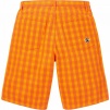 Supreme Plaid Baggy Short (SS24) - Orange