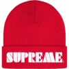 Supreme Stencil Beanie (SS24) - Red