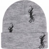 Supreme Tag Beanie (SS24) - Heather Grey