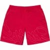 Supreme Tag Nylon Short (SS24) - Red