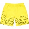 Supreme Tag Nylon Short (SS24) - Yellow