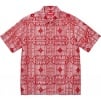 Supreme Tray Jacquard S S Shirt (SS24) - Red