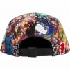 Supreme AOI Embroidered Camp Cap (SS25) - Flames
