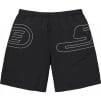 Supreme Big Logo Nylon Short (SS25) - Black