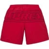 Supreme Big Logo Nylon Short (SS25) - Red