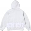 Supreme Big Logo Zip Up Hooded Sweatshirt (SS25) - Ash Grey