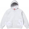 Supreme Big Logo Zip Up Hooded Sweatshirt (SS25) - Ash Grey