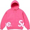Supreme Big Logo Zip Up Hooded Sweatshirt (SS25) - Magenta
