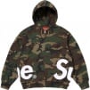 Supreme Big Logo Zip Up Hooded Sweatshirt (SS25) - Woodland Camo