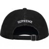 Supreme Cordura Denim S Logo 6-Panel (SS25) - Black