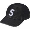 Supreme Cordura Denim S Logo 6-Panel (SS25) - Black