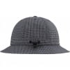 Supreme Cordura Plaid Bell Hat (SS25) - Black