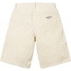 Supreme Frayed Croc Baggy Denim Short (SS25) - Natural