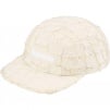 Supreme Frayed Croc Denim Camp Cap (SS25) - Natural