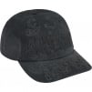 Supreme Leather Appliqué 6-Panel (SS25) - Black