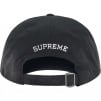 Supreme Leather Appliqué 6-Panel (SS25) - Black