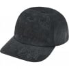 Supreme Leather Appliqué 6-Panel (SS25) - Black
