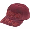Supreme Leather Appliqué 6-Panel (SS25) - Maroon