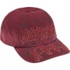 Supreme Leather Appliqué 6-Panel (SS25) - Maroon