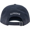 Supreme Leather Appliqué 6-Panel (SS25) - Navy