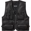 Supreme Leather Cargo Vest (SS25) - Black