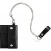 Supreme Leather Chain Wallet (SS25) - Black