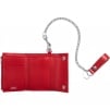 Supreme Leather Chain Wallet (SS25) - Red