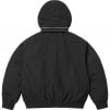 Supreme Leather Collar Utility Jacket (SS25) - Black