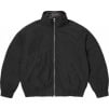 Supreme Leather Collar Utility Jacket (SS25) - Black